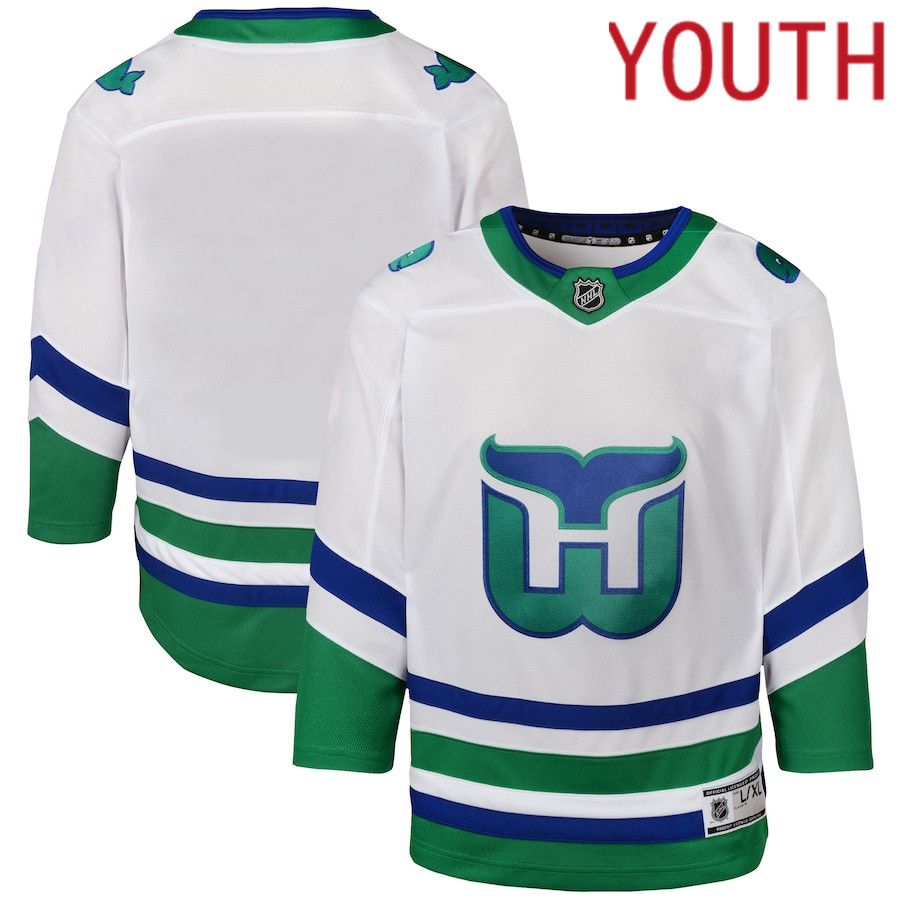 Youth Carolina Hurricanes White Whalers Premier NHL Jersey->->Youth Jersey
